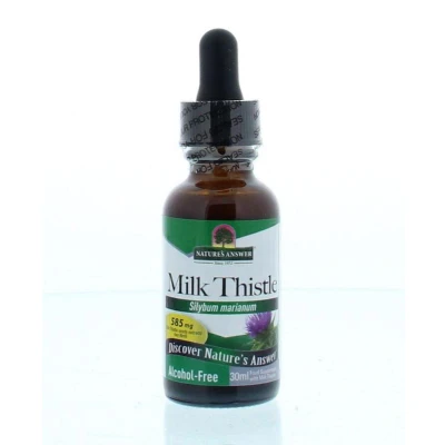 Afbeelding van Natures Answer Mariadistel extract 1:1 alcoholvrij 2000 mg 30 ml