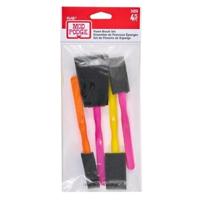 Afbeelding van Mod Podge FBA_24959 Scrabooking Schuimborstelset, synthetisch materiaal, meerkleurig, 20,8 x 6,6 0,8 cm, 4 stuks