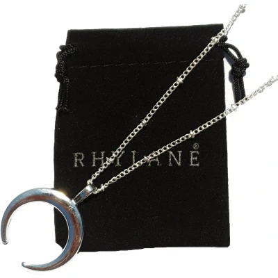 Afbeelding van Mooie Ketting Met Maan Hanger Zilverkleurig 45 cm + 5 verstelbaar