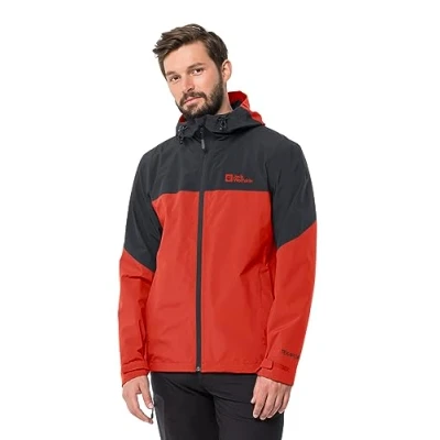 Afbeelding van Jack Wolfskin Weiltal 2 L Outdoorjas, Heren, Maat: Medium, Strong red