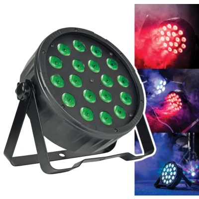 Afbeelding van QTX PAR 100 3 in 1 LED 18x 1,5W met afstandsbediening en DMX