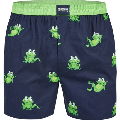 Afbeelding van Happy Shorts X Heren Wijde Boxershort Met Binnenbroek Kikker Print Maat L