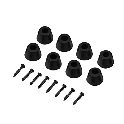 Afbeelding van 8 stuks speaker rubber voeten anti vibratie base pad stand voor gitaar versterker w/schroeven 30x20mm