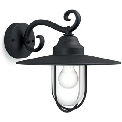 Afbeelding van Philips Pasture Wandlamp Buitenlamp Muulamp IP44 Weerbestendig E27 Fitting Exclusief Lamp Vierkant RVS