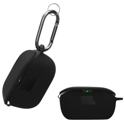 Afbeelding van kwmobile Hoes geschikt voor JBL Vibe Buds Siliconen cover oordopjes in zwart