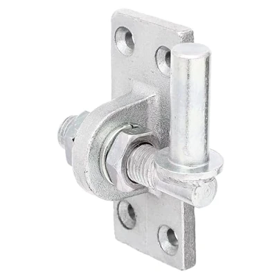 Afbeelding van Alberts 318246 Plaatduim om vast te schroeven verstelbaar met 20 mm elektrolytisch geel verzinkt doornmaat Ø16 plaat 105 x 45