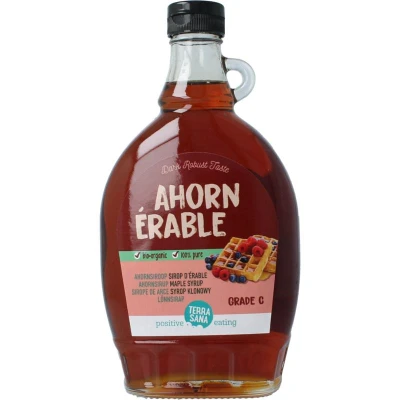 Afbeelding van Terrasana Ahornsiroop Graad C (glas) Bio, 500 ml