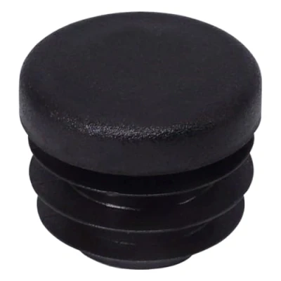 Afbeelding van SKIR&#039;CO (20 stuks) Ronde buisinzetstukken 19 mm, omheiningspaalstekkers, zwarte kunststof buiseindkappen, buispluggen, zwart RAL 9005