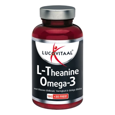 Afbeelding van Stapel tot 60% korting Lucovitaal L Theanine Omega 3 90 Capsules
