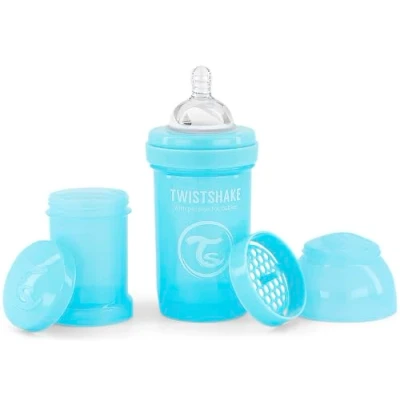Afbeelding van Drinkflesje Antikoliek 180 ml Pastelblauw Twistshake