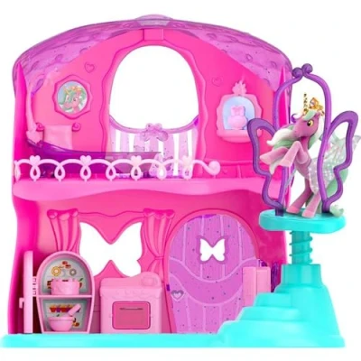 Afbeelding van Galupy CRAZE Playset vlinderhuis, inclusief 1 eenhoorn figuur, speelset om te verzamelen, speelgoed voor kinderen vanaf 3 jaar, accessoires inbegrepen
