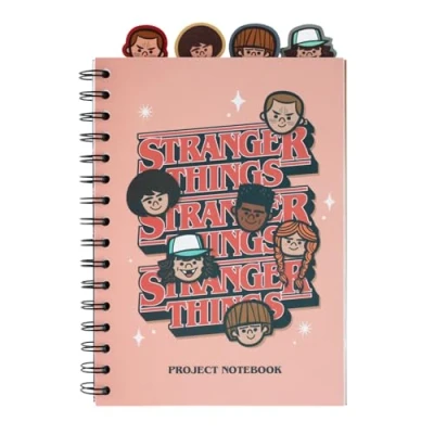 Afbeelding van Grupo Erik A5 Project Notebook With 4 Dividers Stranger Things Merchandise, Stationery, Gifts