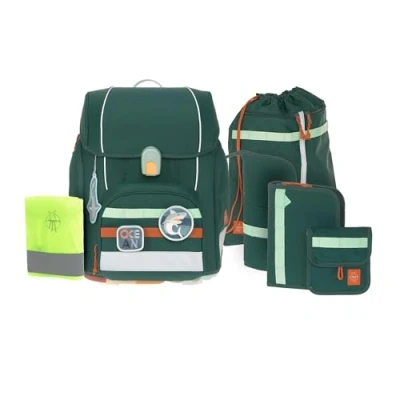 Afbeelding van LÄSSIG School Set Boxy Uniek donker green