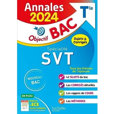 Afbeelding van Annales Objectif BAC 2024 Spécialité SVT: Sujets &amp; corrigés