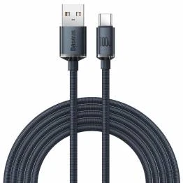 Afbeelding van Legendarisch duurzaam gamer USB naar C kabel met hoek 2m Blauw