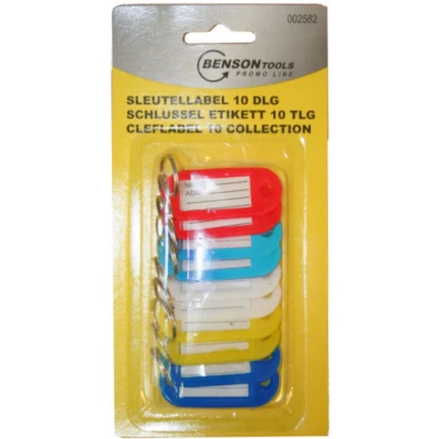 Afbeelding van Sleutellabels Benson 10 stuks 5cm x 2,5cm Gratis Verzonden