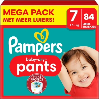 Afbeelding van Pampers Baby Dry Pants Maat 7 Mega Pack 84 stuks 17+ KG