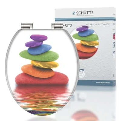 Afbeelding van Toiletbril met soft close COLORFUL STONES