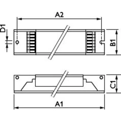 Afbeelding van Philipsilips hoogfrequent voorschakelapparaat regelbaar 1 10v 2x58w tl d 360x30x22mm 220 240v 50 60hz 91019630