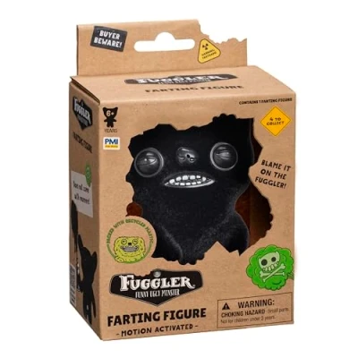 Afbeelding van Bizak Fuggler 64113000 1 Elektronische scheetfiguur met bewegingssensor, 9 cm, 4 modellen om te verzamelen, voor jongens en meisjes vanaf jaar