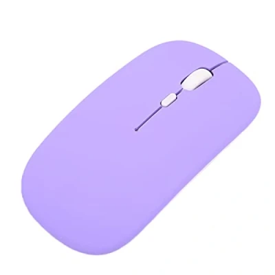 Afbeelding van Draadloze Muis voor Laptop, Draagbare Slimme Slanke Muis, 3 Instelbare DPI niveaus, Optische Reismuis Slient Computermuis, Automatisch Slapen, Ergonomische Computermuizen,(Paars)