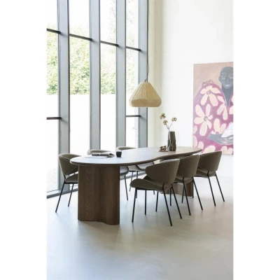 Afbeelding van Eleonora Eettafel Josh 300x110 cm bruin Hout