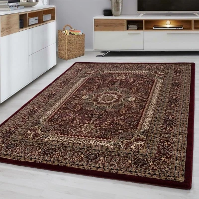Afbeelding van Vloerkleed Imad 80x150cm Rood 123vloerkleed.nl is de online webshop voor vloerkleden en woonaccessoires.