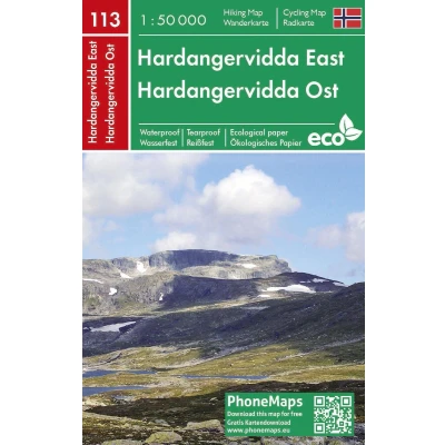 Afbeelding van Freytag&amp;Berndt Phonemap 113 Wandelkaart Hardangervidda East