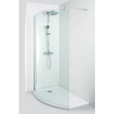 Afbeelding van Allibert Wings Walk In Links (Met Douchebak) 124 125x210cm
