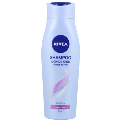 Afbeelding van Nivea Shampoo met Conditioner 2in1 Double Action Aloë Vera 250ml
