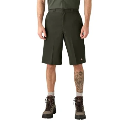 Afbeelding van Dickies Heren 33 cm multifunctionele werkbroek met zak, groen (olijfgroen), W32
