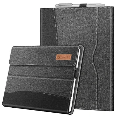 Afbeelding van Fintie Hoes voor Surface Go 3 (2021) / 2 (2020) (2018) 10 inch Multi Kijkhoek Hoogwaardige Kunstleren Beschermhoes Cover Case met Documentsleuven, Type Compatibel, Grijs