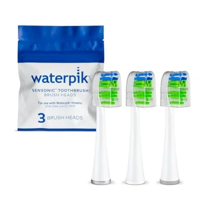 Afbeelding van Waterpik opzetborstels STWB 3EW ( 3st.) voor sonische tandenborstel STW 03EU010 en de combinatie C 04