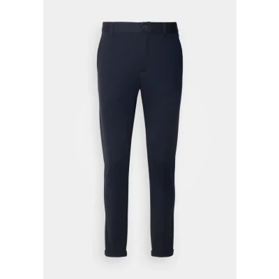 Afbeelding van Lindbergh Superflex Cropped Chino, Heren, Maat: XS, Navy mix