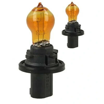 Afbeelding van 2 stuks 12V autolampen, dimlicht, grootlicht, mistlampen enz. (HPC24WY 24W Amber)