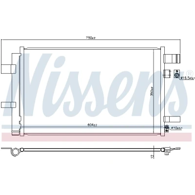 Afbeelding van Nissens Airco condensor 940933