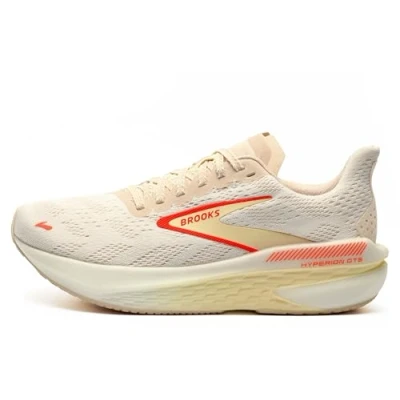 Afbeelding van Brooks Hyperion GTS 2 Hardloopschoenen voor op de weg, Dames, Maat: 42, White peach coral Textiel