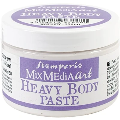 Afbeelding van STAMPERIA K3P42W Heavy Body Paste 150 ml, waterbasis, wit, 7 x 5