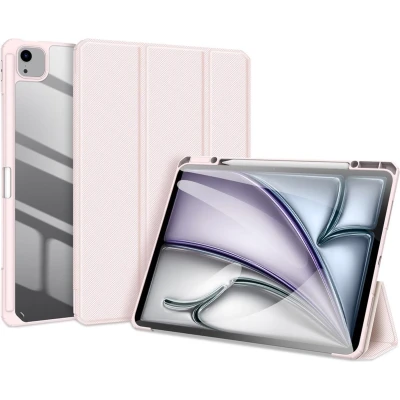 Afbeelding van Dux Ducis Tablet hoes geschikt voor Apple iPad Air 12.9 (2024) Toby Series Auto Wake/Sleep functie Met Pencil houder Roze