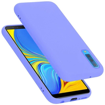 Afbeelding van Cadorabo Hoesje geschikt voor Samsung Galaxy A7 2018 in LIQUID LICHT PAARS Beschermhoes gemaakt van flexibel TPU silicone Case Cover
