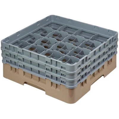 Afbeelding van Cambro Camrack vaatwaskorf met 16 compartimenten max. glashoogte 17,4cm