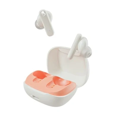 Afbeelding van Skullcandy Smokin&#039; Buds, draadloze oordopjes met Supreme Sound, 50% gerecycled plastic en microfoon, 20 uur accuduur, Bluetooth voor iPhone, Android enzovoort Wit