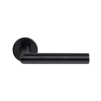 Afbeelding van Formani Deurkruk BASICS LB2 22 EN1906/3 geveerd op rozet mat zwart