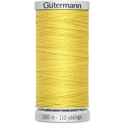 Afbeelding van Gutermann Super Sterk Garen 100 mtr Col 327 Geel, Per Stuk.