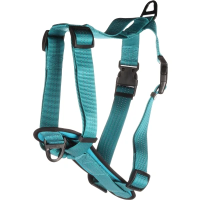 Afbeelding van &quot;Hondentuig Zorba Turquoise: Comfortabel, Stijlvol &amp; Duurzaam&quot; Blauw / XL Hals 55 82cm I Borst 81 110cm