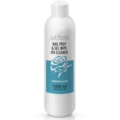 Afbeelding van LaRosa Nagelreiniger 1000ml Isopropanol IPA Ontvetter voor Nagels Voorbereiding Nagellak, Gel, Hybriden en Kwasten NAIL PREP &amp; GEL WIPE Cleaner Gelnagels