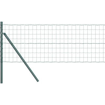 Afbeelding van vidaXL Euro Fence Set van 2 Groen Metaal 25 x 0.8 m Duurzaam