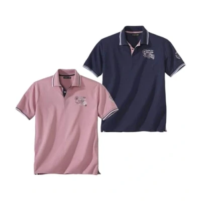 Afbeelding van ATLAS FOR MEN Set van 2 Polo&#039;s Summer Island 3XL