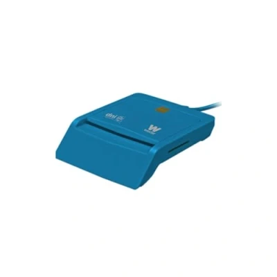 Afbeelding van Woxter Blauwe Combo DNI lezer Elektronische ID lezer, 3.0, SD kaarten, MMC, MS, MSPro, XD, Micro SD, etc… Compatibel met pc en Mac