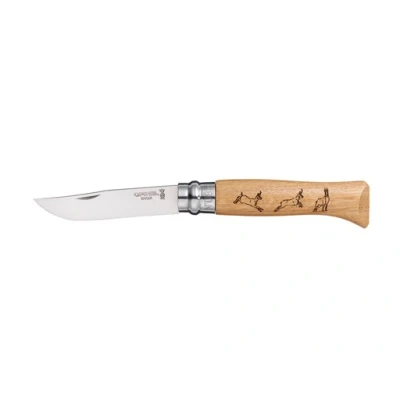 Afbeelding van Opinel Zakmes Nr. 08 met Gems gravure 18 cm